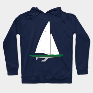 International 210 Sailboat - Green Hoodie